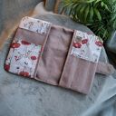 brązowy pikowany organizer