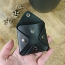 Skórzane etui na kostki do gitary - uchwyt z grawerem laserowym dla basisty