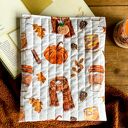 Jesienny zestaw: etui na książkę i piórnik (okładka + mini kosmetyczka)