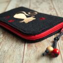Filcowe etui na telefon - kotek (ręcznie haftowane)
