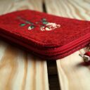 Filcowe etui na telefon - róża