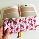 Komplet pomidorowy do szkoły: etui na książkę i piórnik