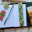 Wodoodporne etui na książkę/notes: liski na zielonym