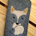 Filcowe etui na telefon - lisek