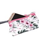 Etui na telefon, saszetka na klucze, wodoodporne dzikie kwiaty in garden jasne