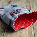 Etui z bawełny na okulary - marynarskie woreczek na okulary słoneczne