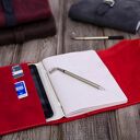 Czerwone ETUI na dziennik, tablet, e-book oraz okładka na notes skóra naturalna