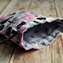 Bawełniane etui na okulary - woreczek Happy Art wiewiórki i gwiazdki