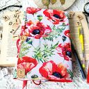 Wodoodporne etui na książkę/notes: maki