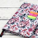 Etui Otulacz na książkę Vintage Garden Szary Large