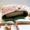 Świąteczne etui na książkę z kieszonką - dla miłośniczki czytania