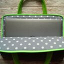 Filcowa teczka - etui na laptop 12 cali z haftowaną sówką