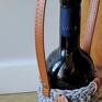 opakowanie na wino butelkę kosz na sznurka bawełnianego, naturalna siatka koszyk