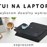 etui na filcowy na skórzanym zapięciem tablet pokrowiec na laptopa