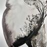 ART Krystyna Siwek grafika czarno biała 40x50 cm wykonana ręcznie 3799504 obraz do salonu abstrakcja