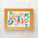 Kolorowa grafika boho na ścianę 30x40 - abstrakcja do loftu