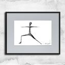 Grafika z ramą - nr 145-joga