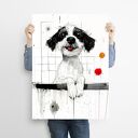Pies Rysunkowy 2 - plakat A3 z psem rysunkowym dla psiarzy