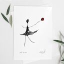 Autorska grafika - nr 85 - czerwony balonik
