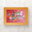 Abstrakcja na ścianę 30x40 cm - nowoczesna dekoracja loft i boho, grafika ręcznie wykonana