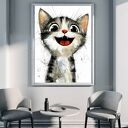 Kot Rysunkowy - grafika na plakacie na A3