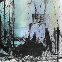 Grafika z cyklu "Lazurowe drżenia" 30cm x 40cm