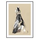 "Jestem" praca malowana ręcznie 21cm x 30cm