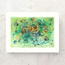 oryginalna grafika do salonu, abstrakcyjny rysunek do biura, nowoczesny obrazek do loftu, abstrakcja