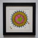 Mandala z mopsem dla właściciela mopsa - obrazek 21x21 cm