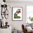 Grafika w ramie Kolorowe pocałunki 30x40