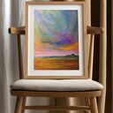 Plakat A3 Niebiański Niepokój reprodukcja pasteli olejnych