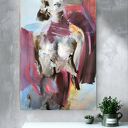 Autorska grafika „Fuhsja” 62x87 cm - druk fine art, akryl i pastel