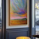 Plakat A3 Niebiański Niepokój reprodukcja pasteli olejnych