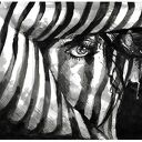 Zebra II (A4) - grafika kobiecy, akt artystyczny, fine art nude