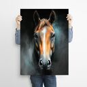 Portret konia 1 - grafika na plakacie A3