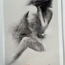 Lovers - autorska grafika A4 przedstawiająca kochanków