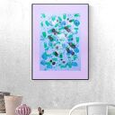 minimalizm dekoracja na ścianę, abstrakcyjna grafika do domu, nowoczesny rysunek