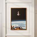 Plakat Trip - Kolaż Fine Art 50x70 cm - kosmiczny kolaż do Twojego wnętrza