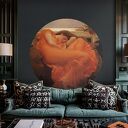 Tapeta koło w stylu prerafaelickim "Flaming June"