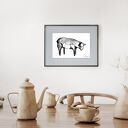 Grafika z ramą - nr 75 - owca, czemu jej nie kochać