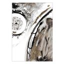 Grafika z cyklu "Uniwersum" malowana i złocona ręcznie o wymiarach 50cm x 35cm; abstrakcja