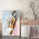 Burnt Orange 50x70 - kobieca inkografia do salonu