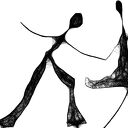 Grafika z ramą Tango nr 102 - elegancka czarno-biała dekoracja 41x31 cm