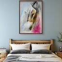 Burnt Orange 50x70 - kobieca inkografia do salonu
