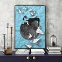 Pianistka - art print 30x40 cm na ścianę