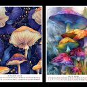 Kalendarz 2026 Magiczne grzybki 15x21 cm