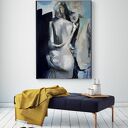 Navy 100x70 - elegancka grafika do sypialni