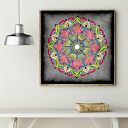 Mandala kwiatowa 50x50cm