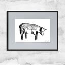 Grafika z ramą - nr 75 - owca, czemu jej nie kochać