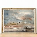 Pejzaż w akwareli - plakat 50x70 cm na matowym papierze 250 g